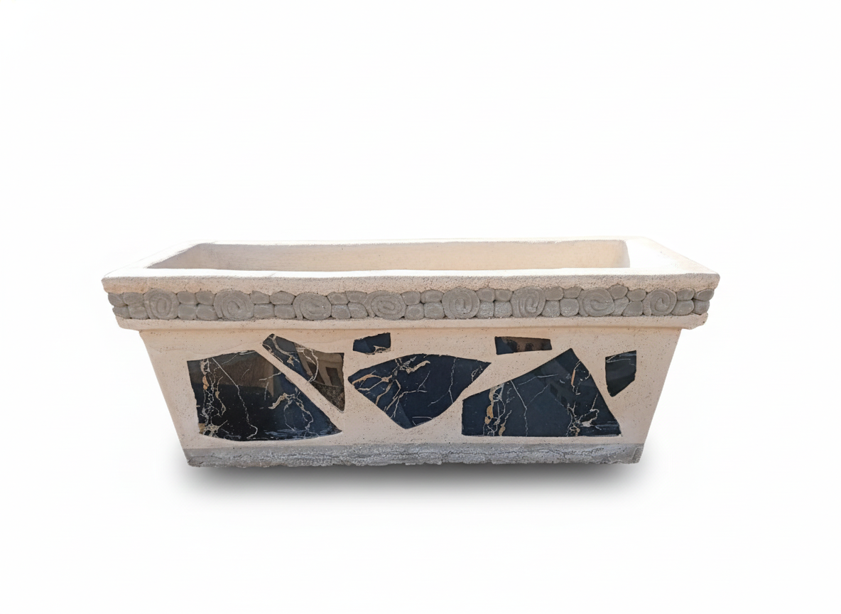 قوارة حجرية كلاسيك تصميم مستطيل أفقي