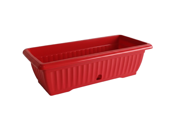 قوارة بلاستيكية لون احمر مستطيلة