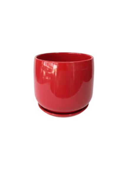 قوارة سيراميك لون احمر حجم وسط