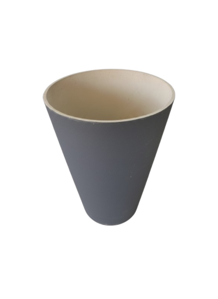 قوارة شكل مخروطي لون رمادي حجم كبير