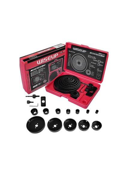 طقم منشار فتحات وايز أب – 20 قطعة مع علبة تخزين