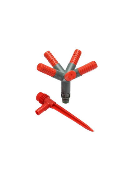 رشاش حدائق بعامود مركزي وخمسة أذرع دوارة –  360°